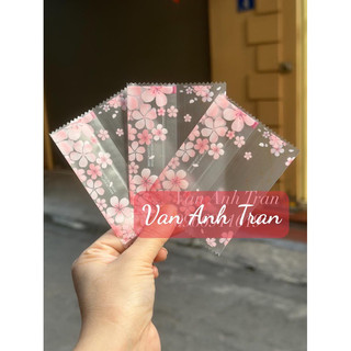 Set 100 vỏ túi bánh 7x10cm đựng bánh hành, bông tuyết