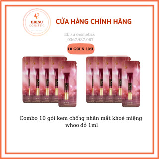 Combo 10 gói kem chống nhăn mắt khoé miệng whoo đỏ 1ml_EBISU