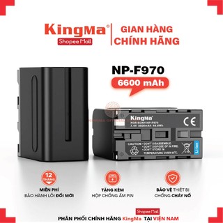 Pin np-f970 dung lượng 6600mah kingma . bản mới tặng kèm hộp chống ẩm pin . cho sony np-f970 np-f960 np-f950 dcr-vx2100