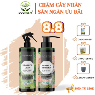 Combo phân bón trị sâu bệnh, dưỡng hoa monrovia hữu cơ giúp cây khỏe, hoa nở sai, to, đậm màu, dung tích 1l