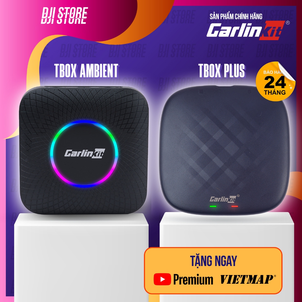  Bộ Android Box Chính Hãng Carlinkit Tbox Ambient Led 2025 Qualcomm 6225 Tbox Plus Qualcomm 6125 2025 dành cho ô tô 
