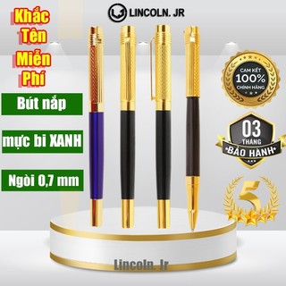 Bút ký doanh nhân Lincoln Jr 048 Đen, đỏ, xanh, ngòi 0.5 mm, mực mịn, mượt đều ở mọi góc nghiêng