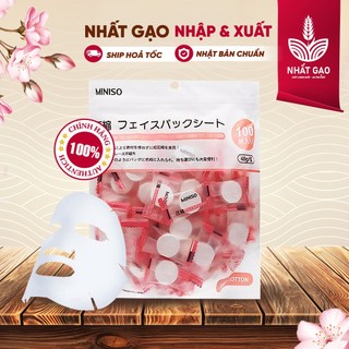 Mặt nạ giấy - mặt nạ giấy nén miniso nhật bản