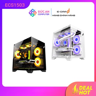 Vỏ Case 2 Mặt Kính Cường Lực EDRA ECS1503 (M-ATX/Mid Tower) - Không Kèm Fan