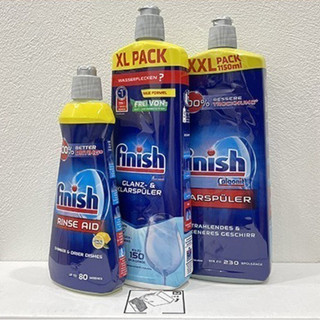 Dầu bóng Finish 800ml, 750ml nước làm bóng bát finish 500ml, 400ml dung dịch làm bóng bát finish trợ xả cho máy rửa bát