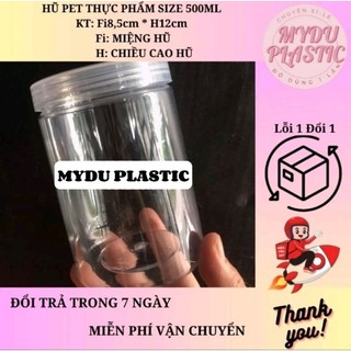Hủ nhựa pet 500ml