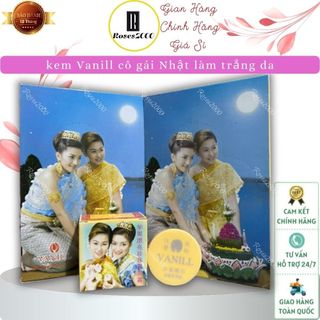 Kem dưỡng trắng da vanill cô gái nhật 1 lố 12 hũ