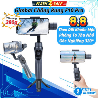 Gậy chống rung gimbal F10 - chống rung cực độ điều khiển 4 chiều dễ dàng, Gậy quay phim điện thoại