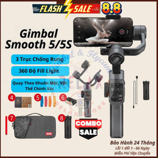Gimbal chống rung ZHIYUN SMOOTH 5/5S Combo, Gậy quay video chống rung tốt hơn Gimbal smart xpro