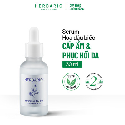 Serum tinh chất Hoa Đậu Biếc herbario 30ml ngăn ngừa lão hóa da thuần chay