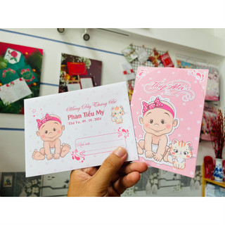 [SẴN THIỆP] Thiệp Thôi Nôi, Sinh Nhật, Đầy Tháng [MS223]