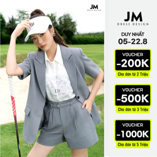 Jm dress design - áo blazer ngắn tay, form suông 5b17.2307k