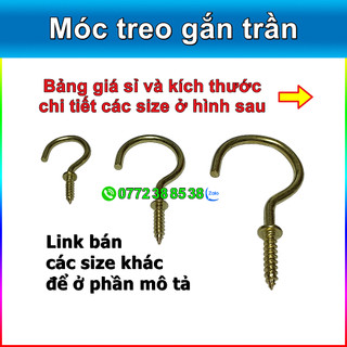Móc treo gắn trần (có vành) - Dài 37mm