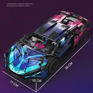 (GIẢM CỰC MẠNH) Trò chơi lego chiếc ô tô xe đua 1314 mảnh có sách hướng dẫn dành cho bé trên 3 tuổi phát triển trí tuệ