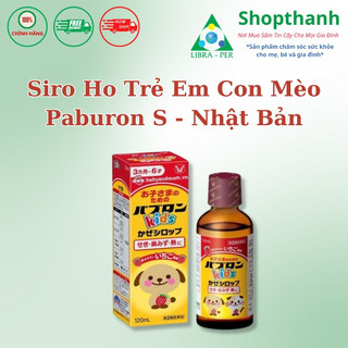 Siro ho con mèo paburon s - siro trẻ em nhật bản - 120ml