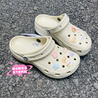 Dép Sục Cross Platform Classic Đế Cao 5cm Tặng Kèm Charm