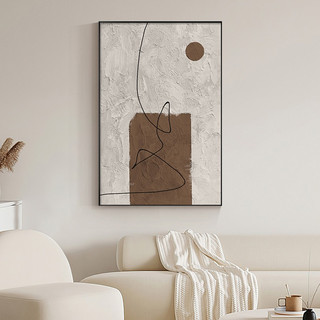 Tranh trừu tượng tối giản, tranh Wabi Sabi, tranh trang trí phòng khách, tranh phòng ăn, tranh canvas decor by Printek