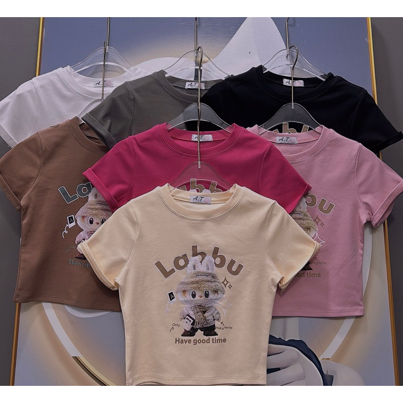 ÁO THUN CROPTOP IN GẤU ẢNH THẬT SIÊU XINH CR BUKHAN999