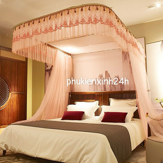 [A999]Mùng khung inox không khoan tường; màn khung