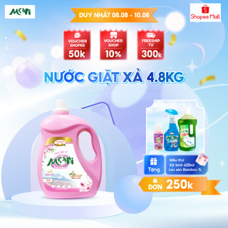 Nước giặt lưu hương mori can 4,75kg , nước giặt can 4,75l hương nước hoa, đậm đặc tiết kiệm mr003