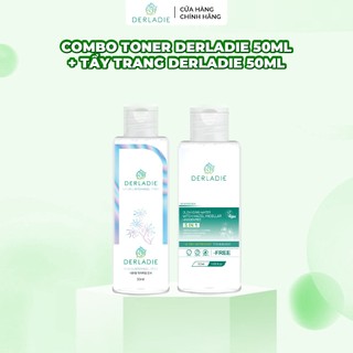 Combo Tẩy Trang Vegan Derladie 50ml và Toner Derladie Natural Witch Hazel 50ml