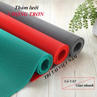 Thảm nhựa lưới lót sàn chống trơn bể bơi nhà tắm mềm dẻo không đau chân