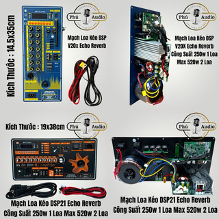 Mạch loa kéo dsp v20x - dsp21x echo reverb mẫu mới 2024