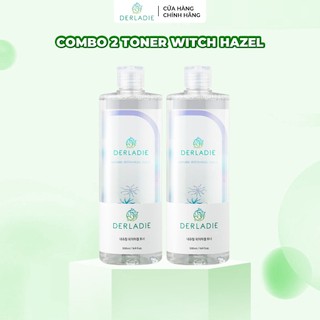 [COMBO 2] Toner Derladie Natural Witch Hazel Ngừa Mụn, Làm Sạch Da 500ml