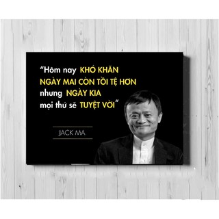 Tranh canvas động lực câu nói người nổi tiếng XDC 2