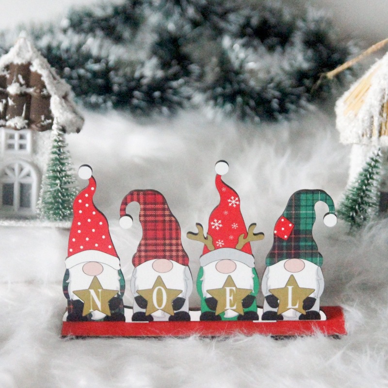 Hình Để Bàn 4 Ông Già HDB09 Trang Trí Cây Thông Noel Phụ Kiện Giáng Sinh