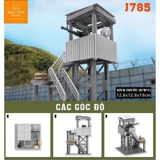  Đồ chơi lắp ráp swat army  mô hình lắp ghép quân sự - Tháp canh J785 No.469 