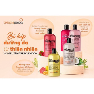 Gel tắm trái cây tươi mát treaclemoon bath & shower gel 500ml