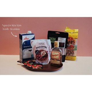 Set tiramisu đầy đủ (tặng kèm khuôn bánh)
