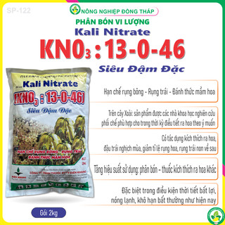 Phân Bón Vi Lượng Kali Nitrate KNO3: 13-0-46 Siêu Đậm Đặc (Gói 2kg)