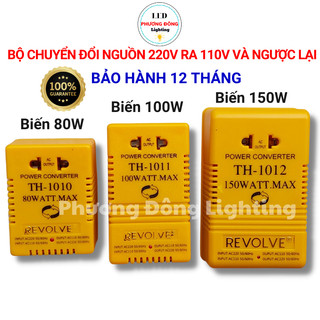 Bộ chuyển đổi nguồn 220v ra 110v và 110v sang 220v - 80w - 100w - 150w biến thế biến áp chuyển điện