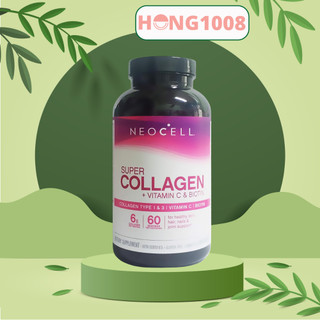 Viên Uống Super Collagen Neocell +C 6000 Mg type 1 - 3 Neocell 360 và 250 viên