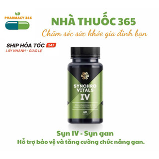 [Hỗ trợ gan]  Syn 4 - Thực phẩm bảo vệ sức khỏe Synchrovitals IV siberian – 60 viên – Date T2/2023