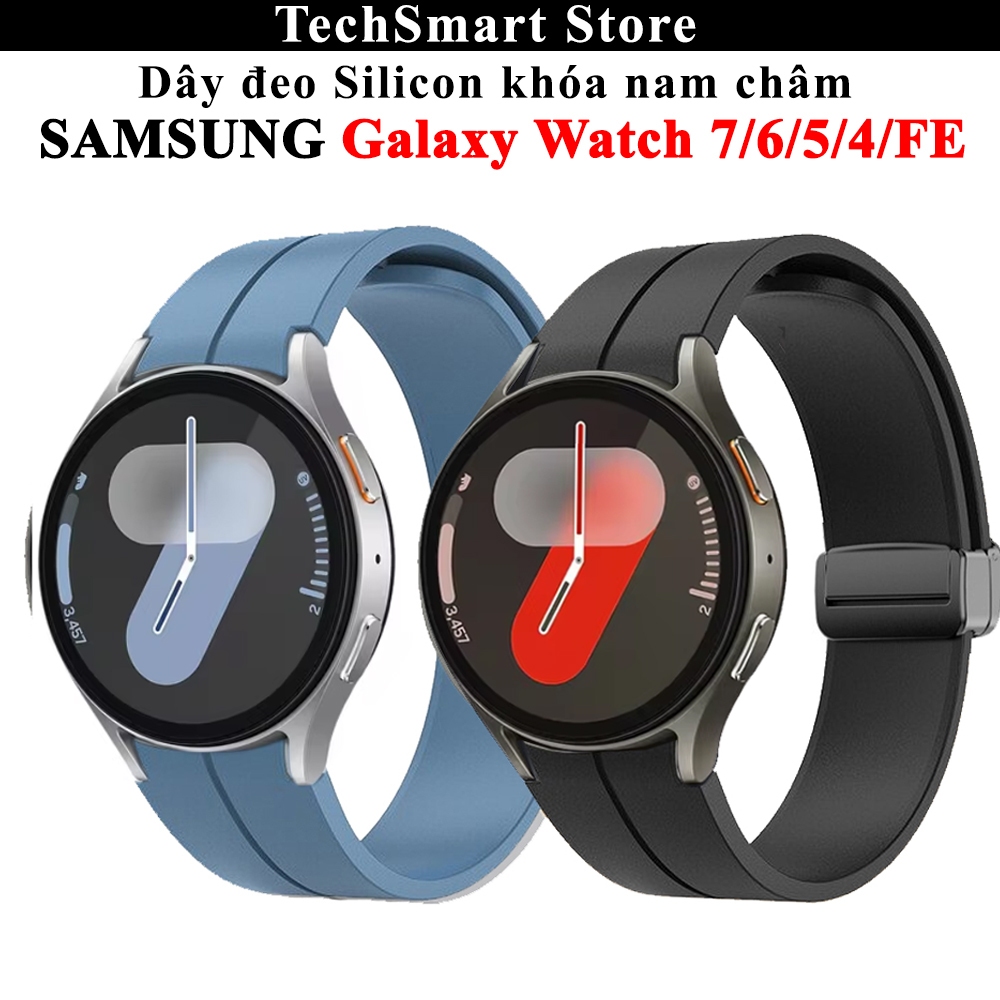 [Galaxy Watch 7] Dây đeo silicon khóa nam châm Samsung Galaxy Watch 7,Galaxy Watch  6/5/4/FE