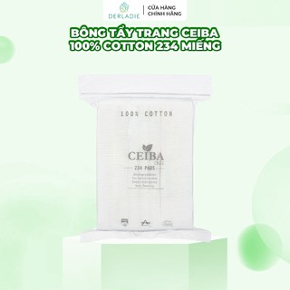Bông Tẩy Trang Derladie Ceiba Cotton Tiết Kiệm Dung Dịch 234 Miếng