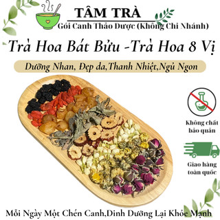 Trà hoa bát bảo - hoa 8 vị -gói canh thảo dược - tâm trà