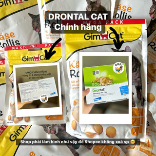 Viên anti dun sén Đờ ron tô cho mèo - GogiMeowMart x Drontal