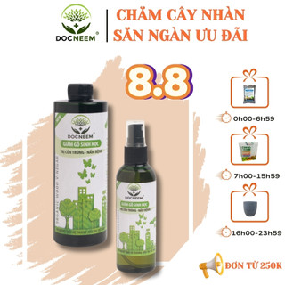 Giấm gỗ sinh học DOCNEEM phòng ngừa xua đuổi côn trùng, diệt nấm lá cho cây cảnh, rau củ quả, hoa hồng, phong lan 500ml