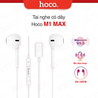 Tai nghe có dây Hoco M1 Max LN kết nối Bluetooth V5.0 tích hợp micro dùng cho ip6/7/8/10/11/12/13/14 dài 1.2M