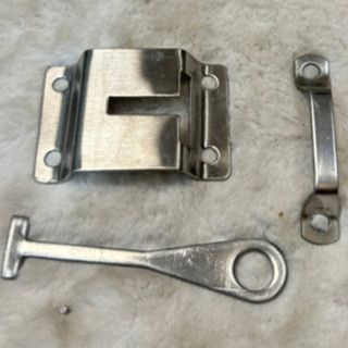 2 bộ Chữ T INOX loại dài 10cm móc thùng khoá thùng xe tải