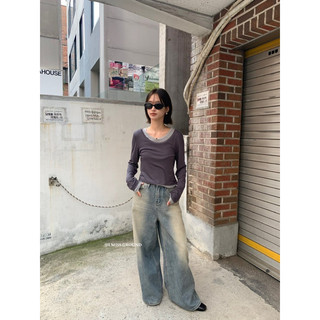 /𝙇𝙞𝙣𝙝𝙖𝙣𝙤𝙛𝙛𝙞𝙘𝙞𝙖𝙡/ ÁO THUN TRƠN LAYER I MISS LINENE 70319🇰🇷