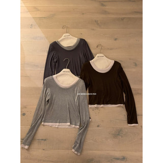 /𝙇𝙞𝙣𝙝𝙖𝙣𝙤𝙛𝙛𝙞𝙘𝙞𝙖𝙡/ ÁO THUN TRƠN LAYER I MISS LINENE 70319🇰🇷