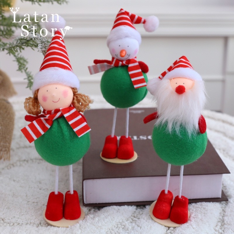Búp Bê Bụng Xanh VB56 Treo Cây Thông Noel Phụ Kiện Trang Trí Giáng Sinh