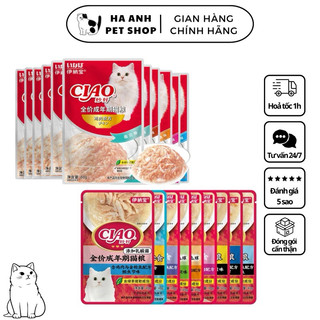 Pate Ciao gói 60g nhiều vị cho mèo