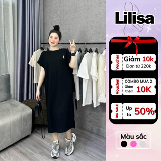 Váy bầu, đầm bầu đẹp LILISA dáng babydoll tay ngắn, cổ tròn,chất liệu cotton co dãn đa chiều, mềm mại, thoáng mát