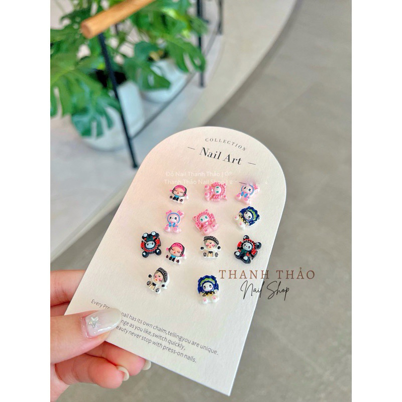 Set charm skull panda